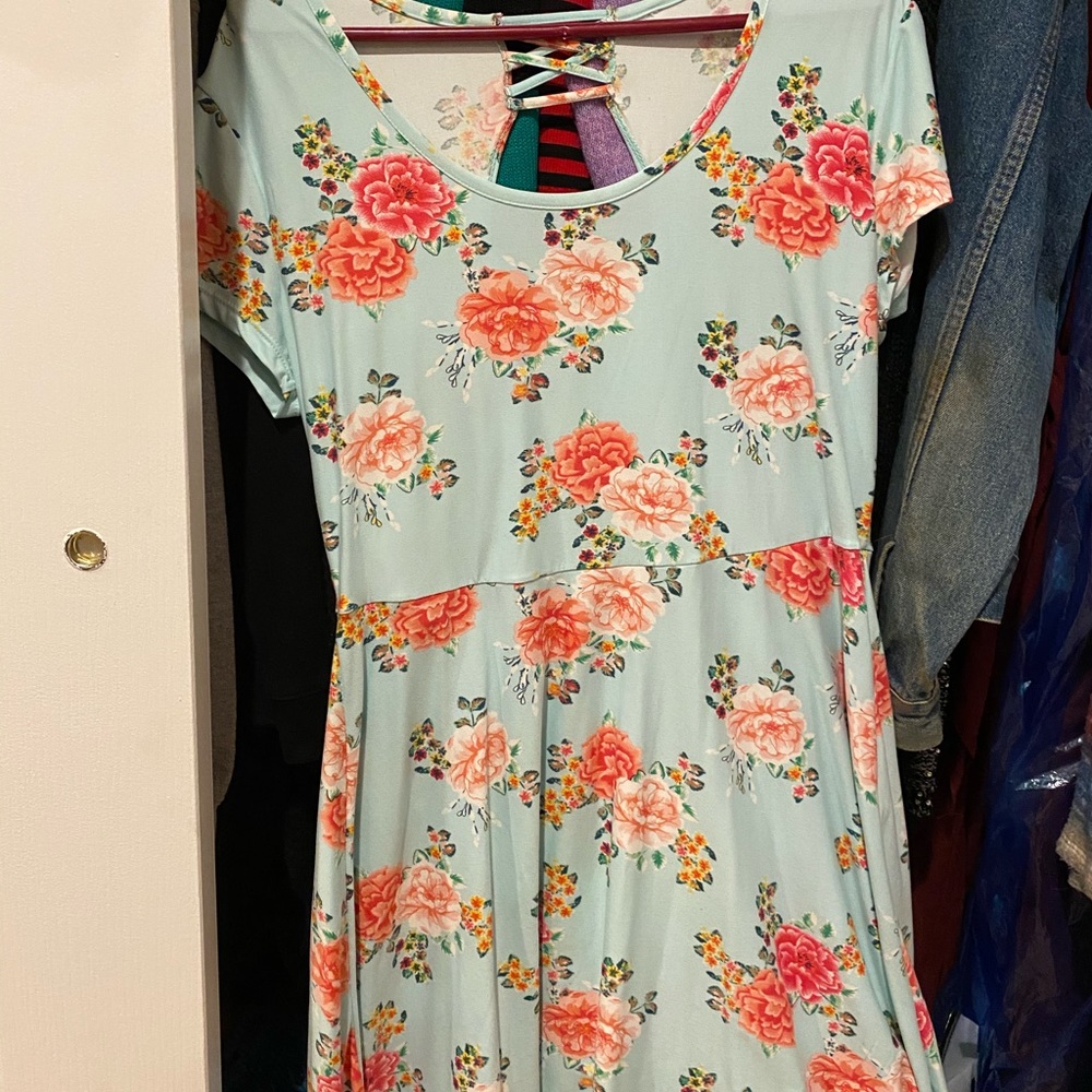 Blue Flowers Dress